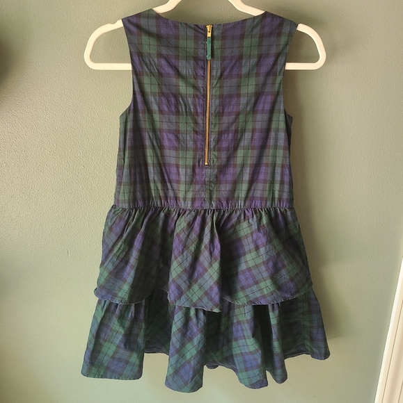 Crewcuts Poplin Plaid Dress, Size 10 - Picture 4 of 4